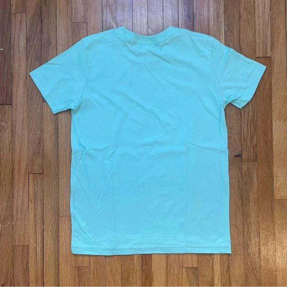 Girls Handmade Mint Green T-Shirt With Pink Rhinestone Balloon Dog Size Medium - Picture 4 of 8